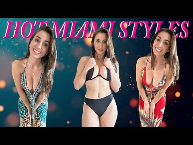 Christina Khalil Try On Fun Hot Straight Miami Red Hot Styles Big Ass